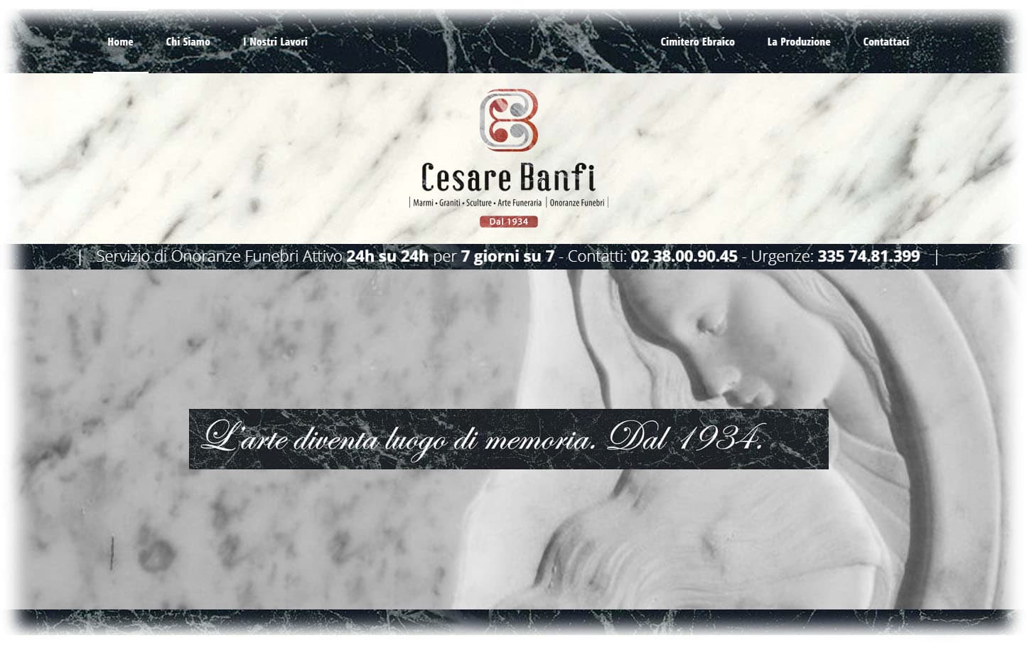 Banfi Cesare - Un sito web per Attività di Onoranze Funebri