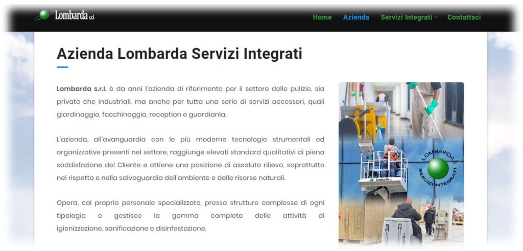 Lombarda Servizi - Sito Web per Azienda di Servizi