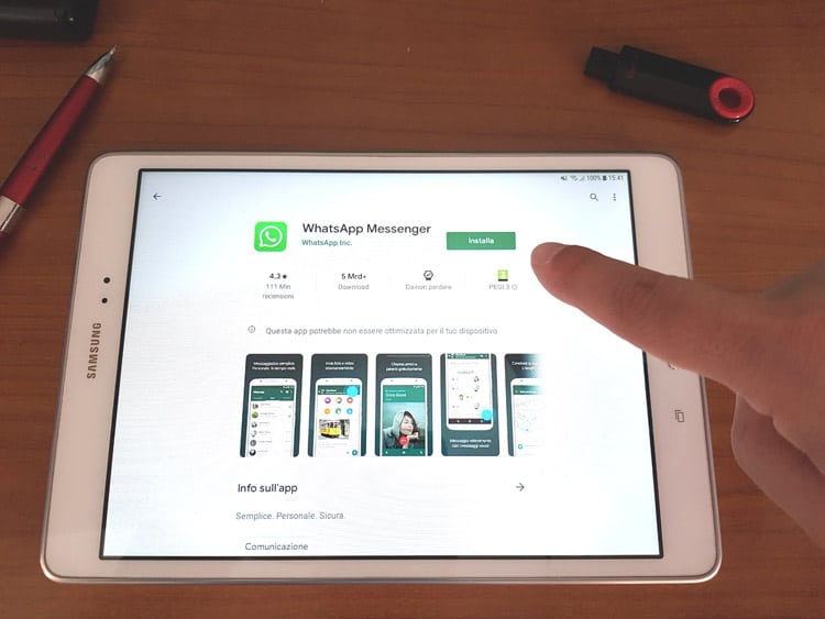 Come installare WhatsApp su Tablet